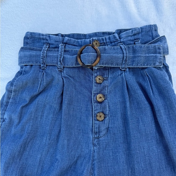 Abercrombie & Fitch Denim - Abercrombie & Fitch Women's Wide-Leg Chambray Pants Size XS – Paperbag Waist